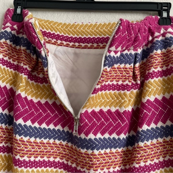 Anthropologie Nomad by Morgan Carper mini skirt size L chic colorful textured - Picture 7 of 9